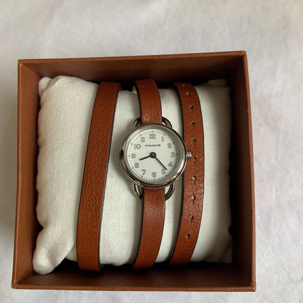 COACH --  Leather Wrap Women’s Watch